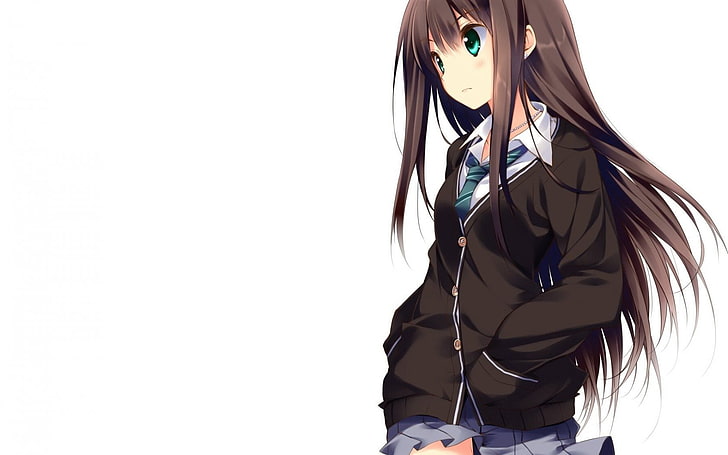 Anime Mädchen, Schuluniform, Shibuya Rin, Anime, HD-Hintergrundbild